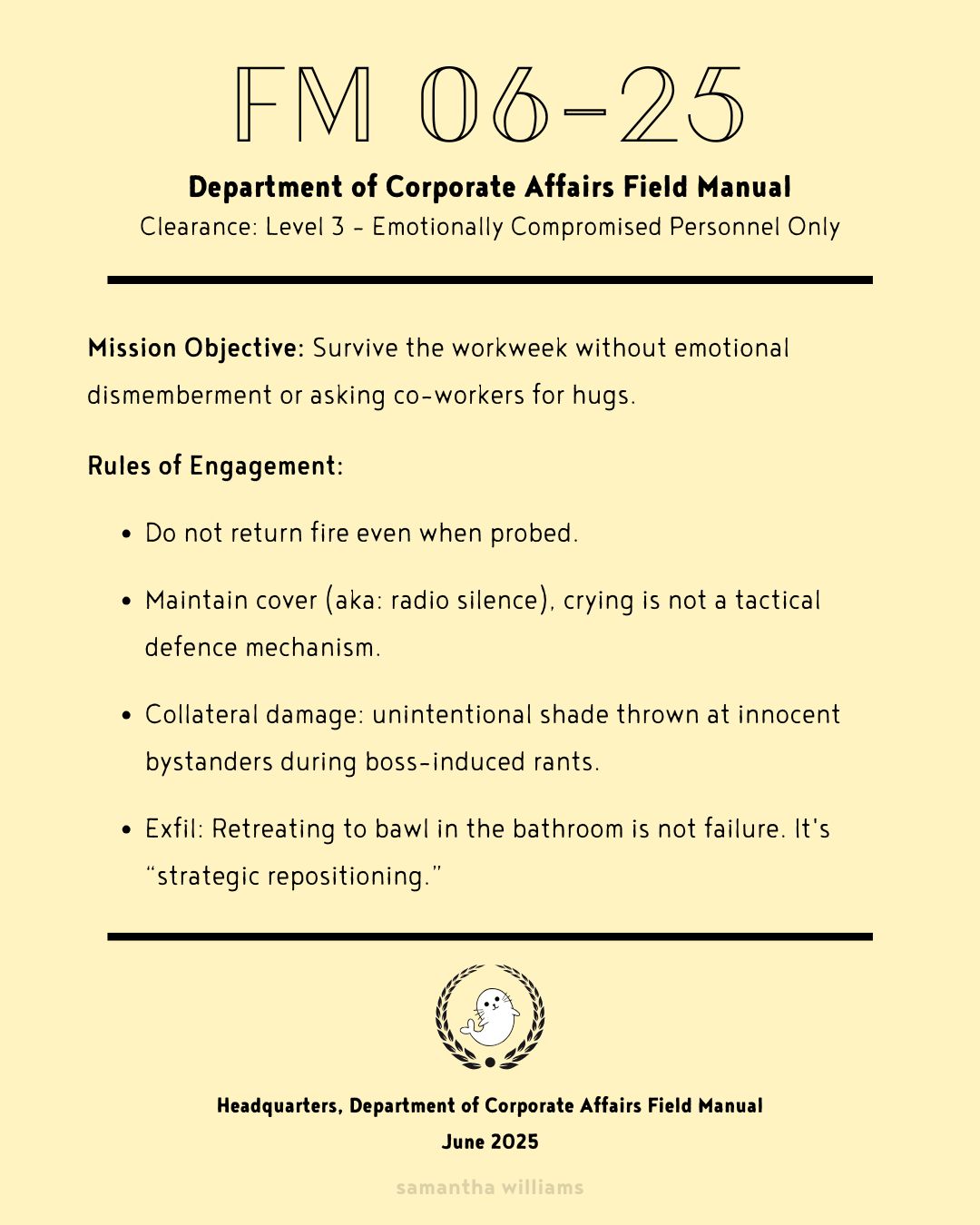 Field Manual 06–25 – At Work